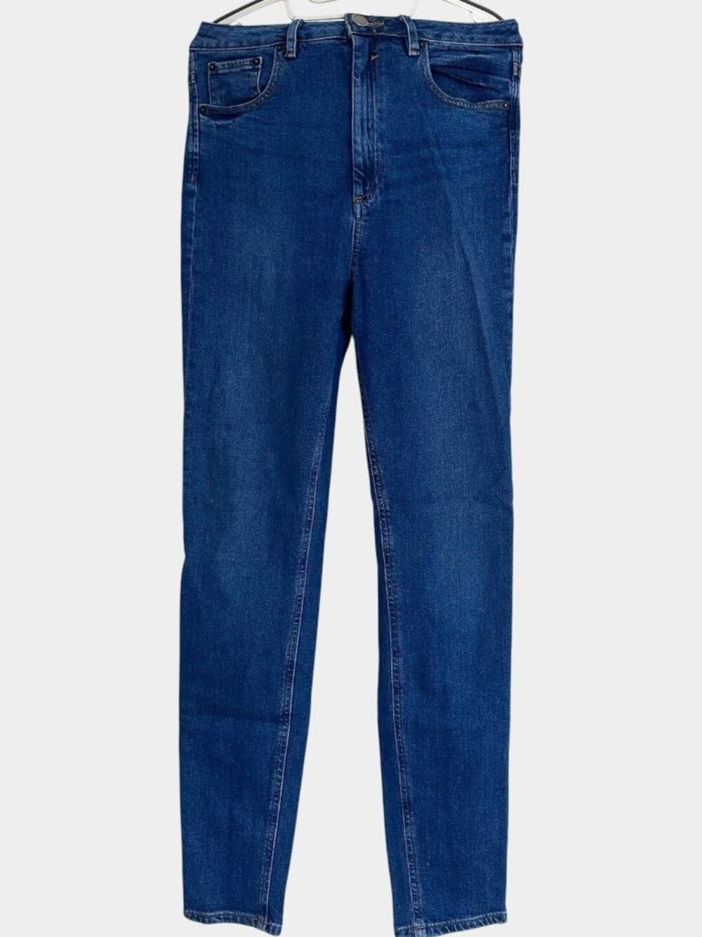 Women Asos Denim Skinny Jeans Size 28 Blue High Rise Waist Stretch